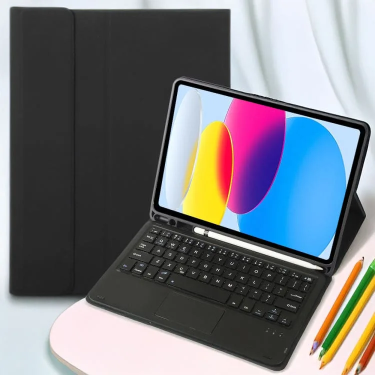 Apple iPad 11 2025 / iPad 10th Gen 10.9 2022  - Bluetooth Detachable Keyboard/Cover, Touchpad, Pen Holder