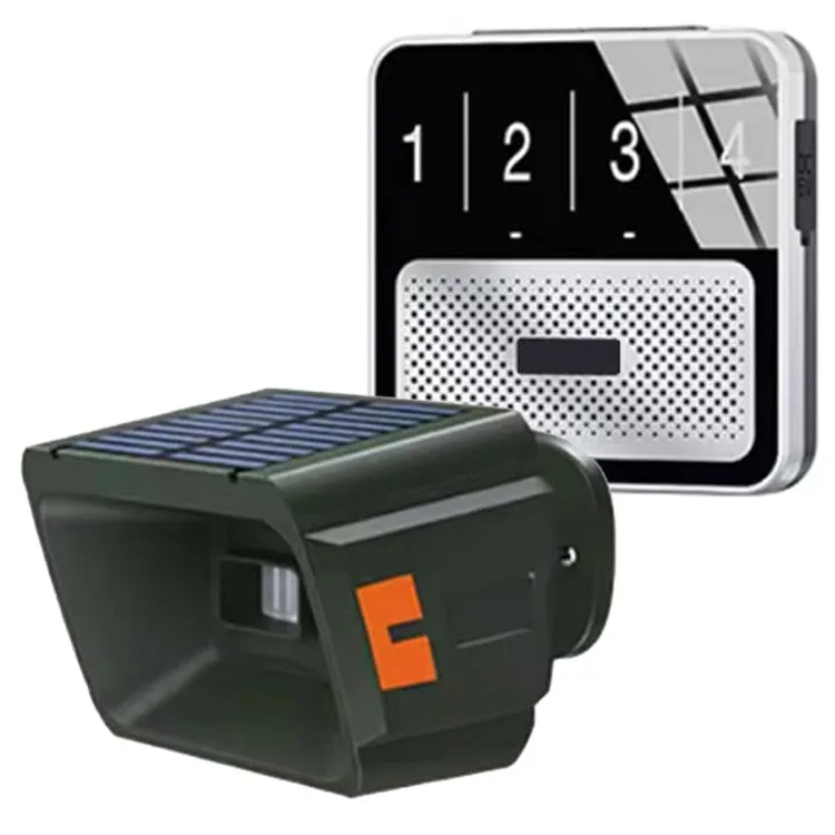 Driveway/Gate Solar Alarm, Sensor Transmitter and Base Station Set, 800metre range