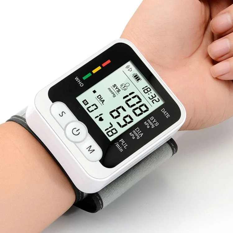 Digital Wrist Blood Pressure Monitor | Fully Automatic Home Heart Rate & BP Cuff