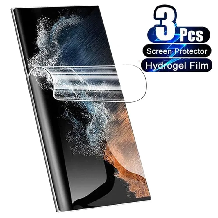 [3 PACK] Samsung Galaxy S23 Ultra 5G Hydrogel Film Screen Protector