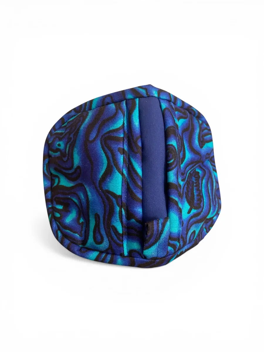 Small Handmade Pot Mitts- NZ Paua Print"